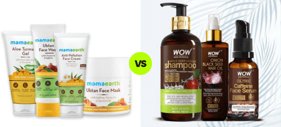 Mamaearth Vs Wow Products